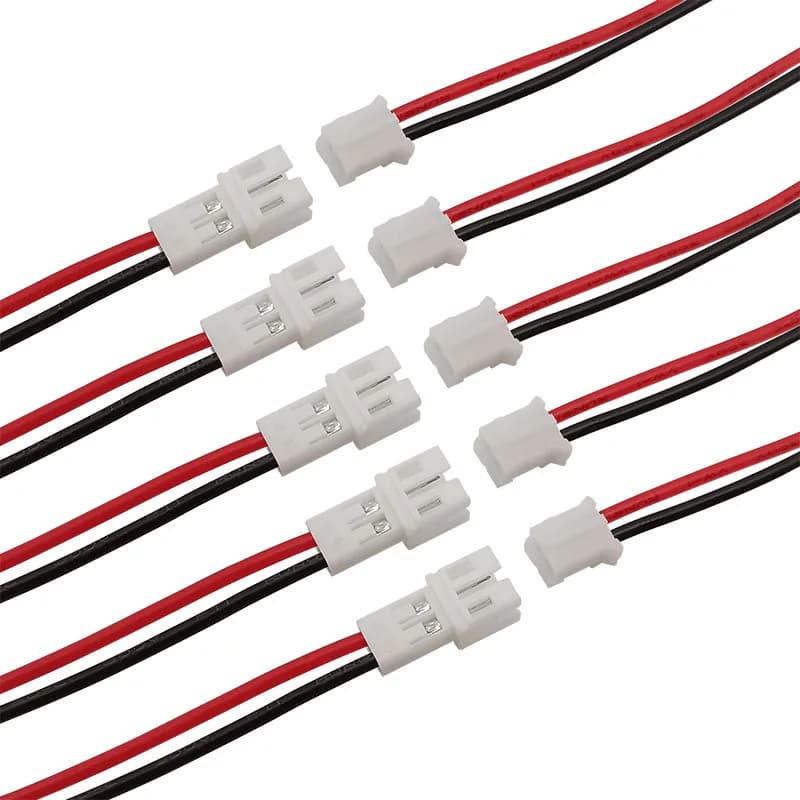 10 pièces JST PH 2.0mm 2 broches mâle et femelle connecteur de fil pas 2.0mm 2P prise Jack Terminal longueur du câble 20CM 26AWG