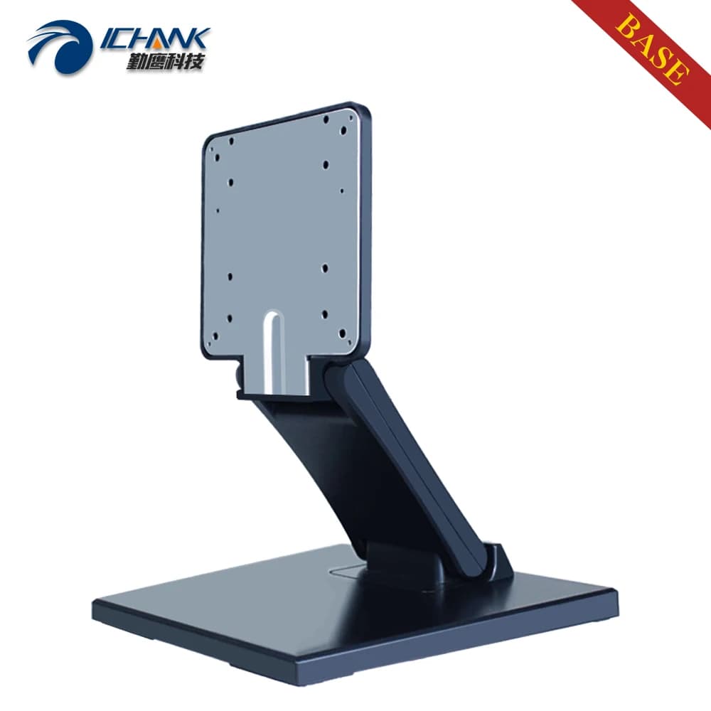 Support de base pliant en métal pour 10-27 en effet écran tactile bureau POS Machine à commander moniteur multi-angle réglable VESA 75 & 100, DZ-TS8