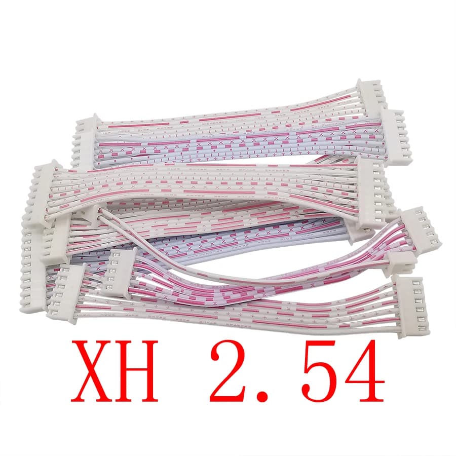 Connecteur de câble XH2.54 femelle à femelle JST XH 2.54mm 2P/3/4/5/6/7/8/9/10/11/12 broches, longueur de fil de prise femelle 10/20/30CM, 5 pièces