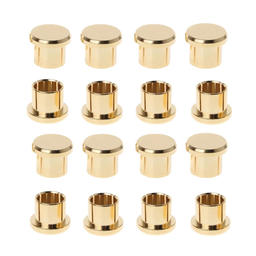 Capuchons de protection RCA plaqués or rhodié pour connecteur phono anti-court-circuit et blindage de prise jack