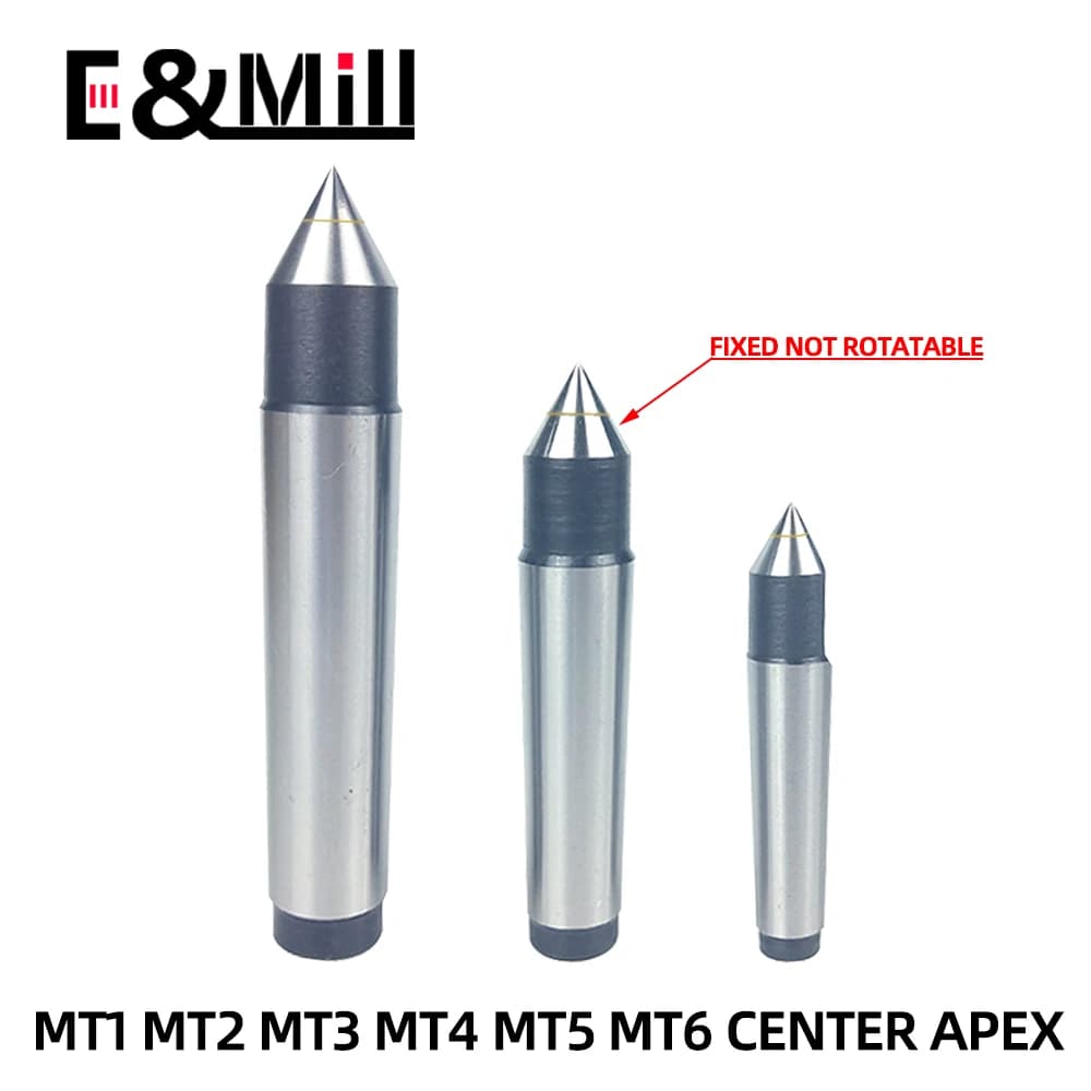 Machine-outil de contre-pointe de tour, cône Morse, alliage, fréquence solide, perceuse centrale, centre de machine, dé à coudre Apex, MT1, MT2, MT3, MT4, MT5, MT6