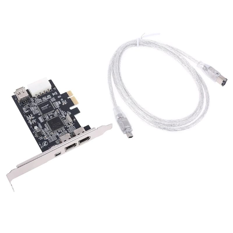 Carte d'extension de câble Firewire PCIe à 3 Ports, PCI Express 1394B & 1394A TI XIO2213B, adaptateur de Chipset pour PC de bureau