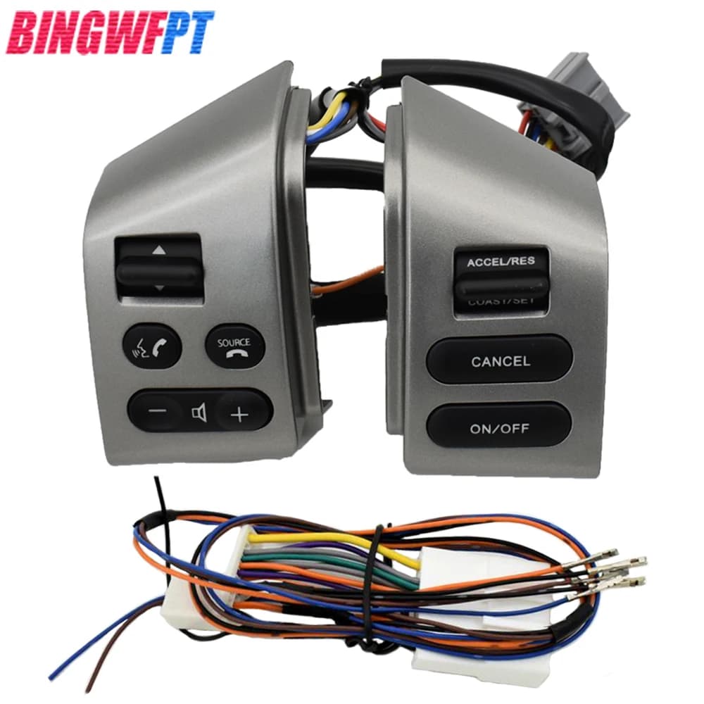Bouton de commande au volant gauche + droite + fil, pour Nissan Tiida LIVINA Old Sylphy, bouton de Volume de téléphone