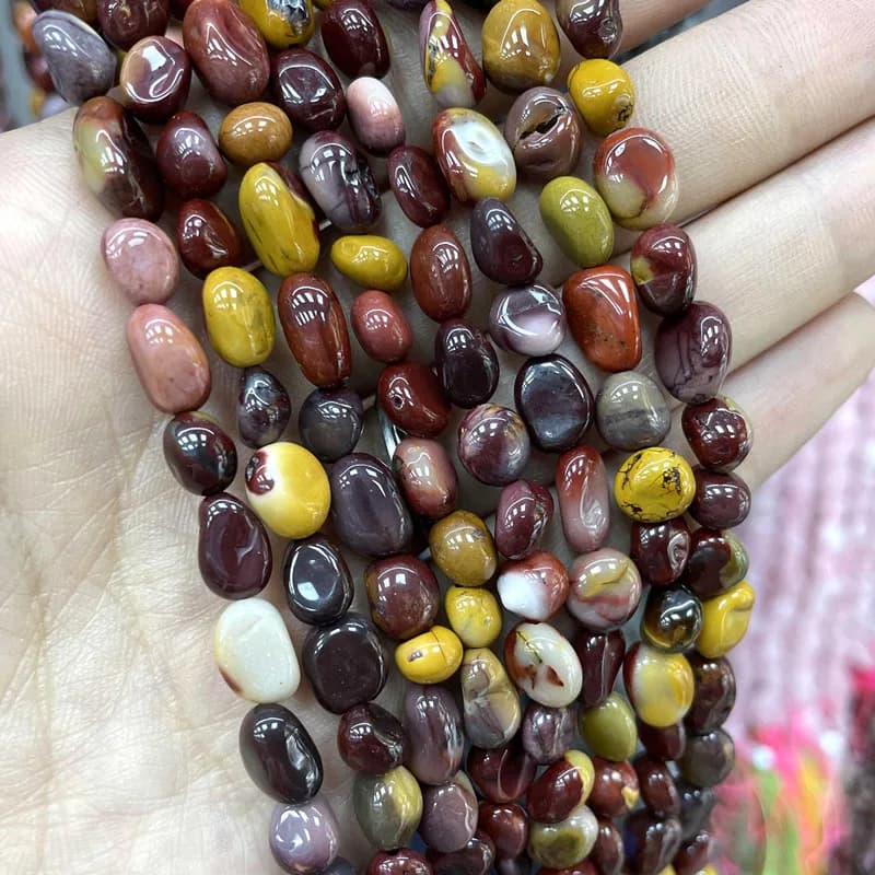 Jaspe Mookaite naturel irrégulier, perles d'espacement amples pour la fabrication de bijoux, breloques, boucles d'oreilles, accessoires de Bracelet et de collier