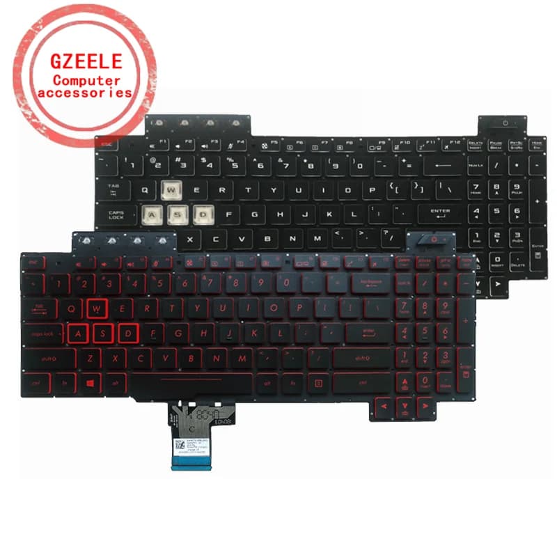 Clavier d'ordinateur portable anglais pour Bali TUF Gaming, rétro4.2 américain, FXaffair FX505G FX505D FX505GD FX505GE FX505GM FX505DY FX505révélateur fx505dt