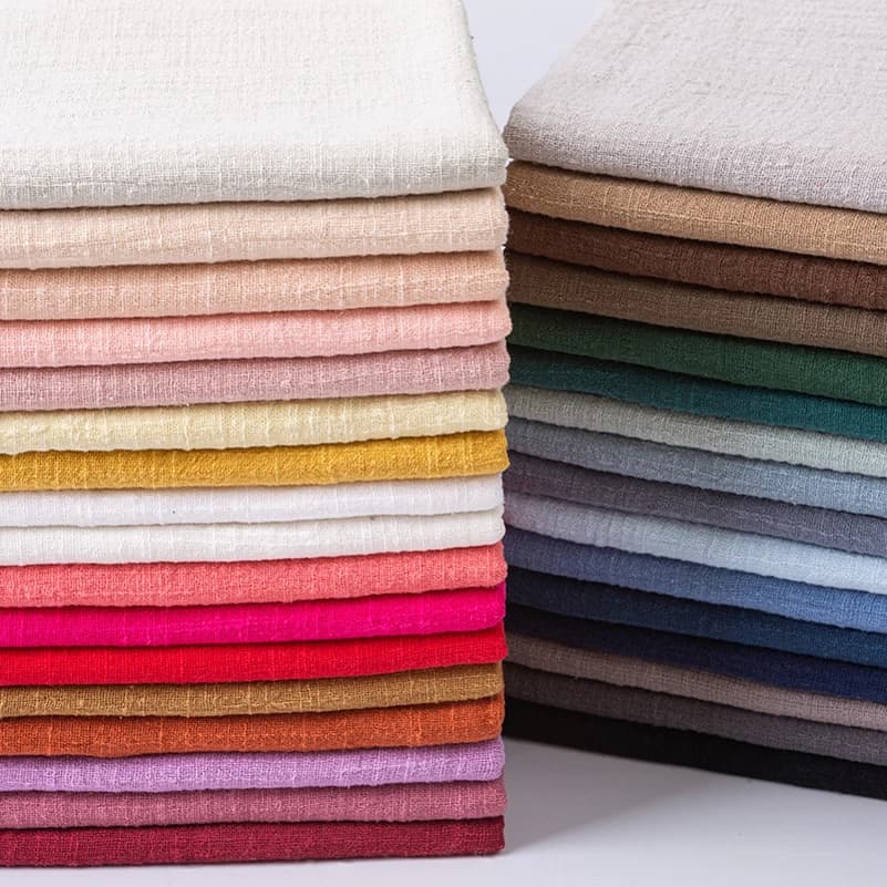 Tissu matelassé respirant en coton et lin, joint en bambou fin, vêtements à coudre, chemises d'été