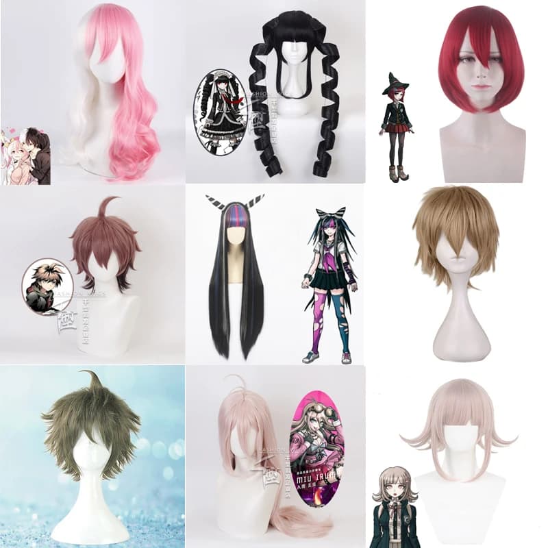 Nanami ChiaKi perruque déclencheur heureux Havoc Cosplay longue perruque cheveux synthétiques résistant à la chaleur Cosplay perruque Nanami ChiaKick