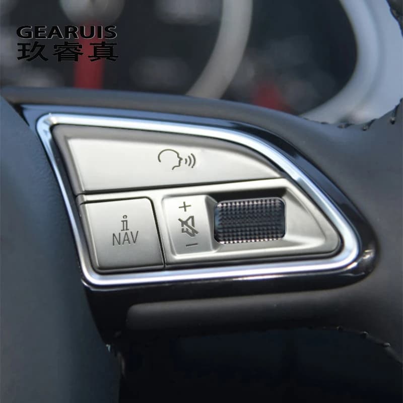 Lèvent de commutation de volant de style de voiture, couvertures de cadre de garniture, autocollants et décalcomanies pour Audi A4, B8, S4, A5, S5, RS4, accessoires intérieurs