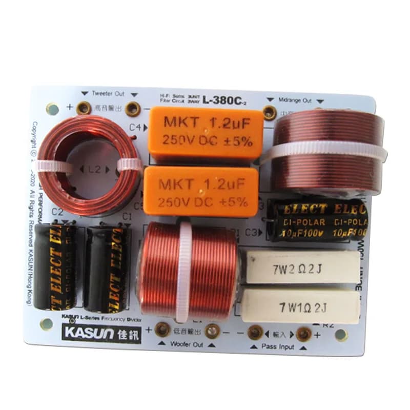 2 pièces 3 voies 200W haut-parleur aigus Alto basse diviseur de fréquence Home cinéma Hifi stéréo 3 unités filtre Audio filtres croisés