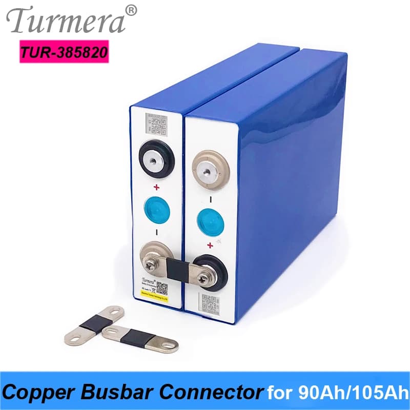 Connecteur de barres omnibus en cuivre pour batterie Lifepo4 3.2V, 90ah, 105ah, à assembler pour vélo électrique 36V et alimentation électrique ininterrompue 12V Turmera