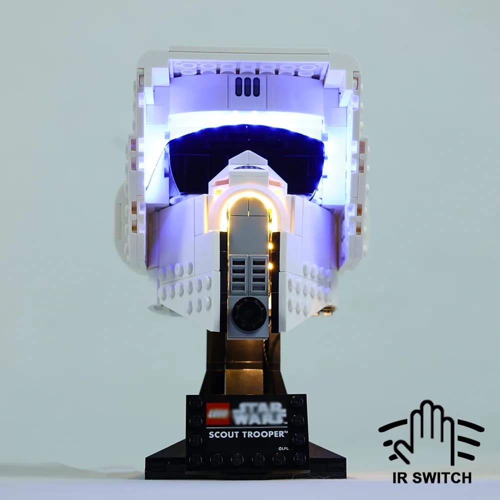 Ensemble de lumières Led pour casque de Scout Star 75305, blocs de construction, jouet de décoration, briques, Kit d'éclairage, pas de modèle