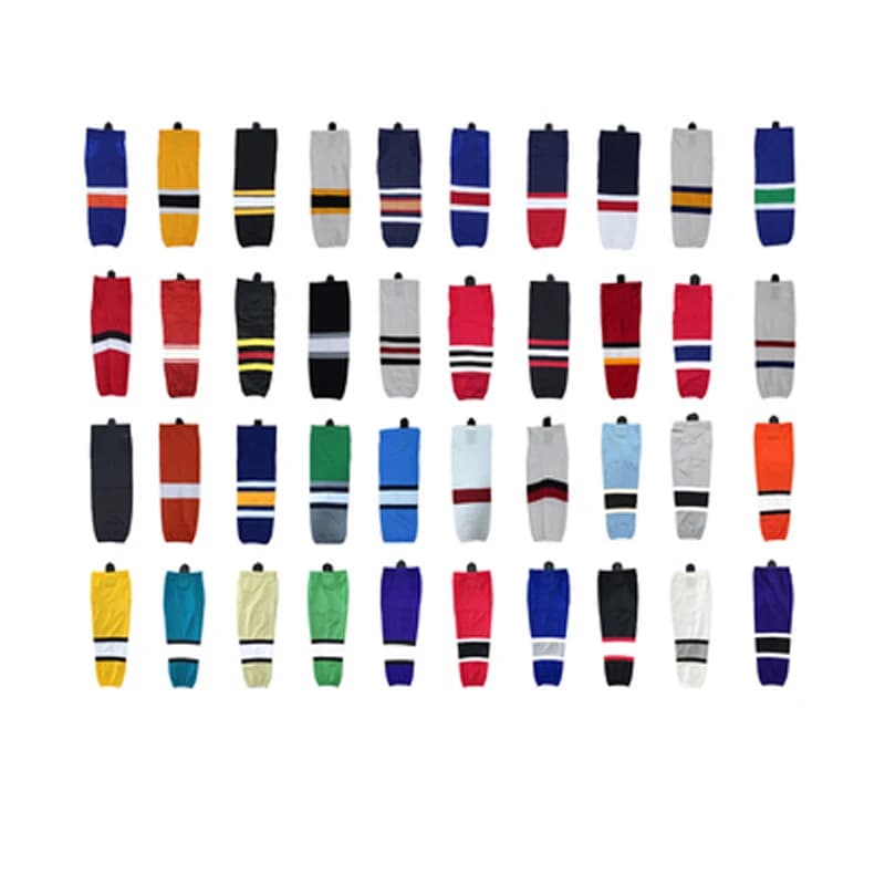 Chaussettes/Guêtres de Hockey sur Glace Série WHS100 Dry Fit pour Hommes et Garçons - Senior et Junior - Adultes et Jeunes - Haute Qualité Professionnelle