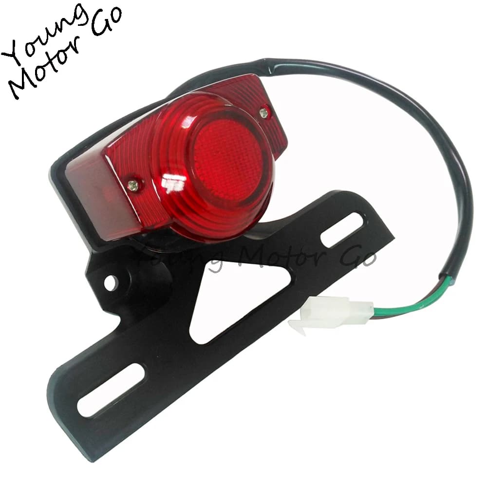 Enquêter arrière rétro rouge pour moto, feux arrière, lampe d'arrêt de frein, plaque de planificateur, support de montage rapide pour Hon Monkey Z50 Z50JZ Z 50 KDF Bike