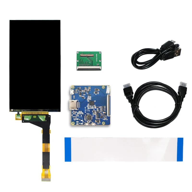 Écran LCD 2K LS055R1SX04 de 5.5 pouces pour Sharp 3D, panneau 1440x2560, Compatible HDMI avec MIPI, carte d'imprimante, retrait/rétro-éclairage