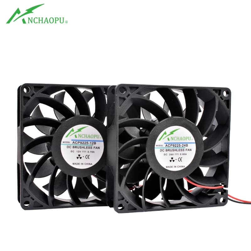 ACP9225-12B-24B 9cm 92mm ventilateur 92x92x25mm DC12V 24V 2pin grand volume d'air ventilateur de refroidissement pour tos power Sicile