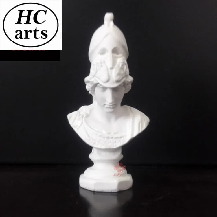Athena – mini statue en résine de plâtre, fournitures d'aide à l'enseignement artistique, décoration de sculpture européenne, décoration de bureau