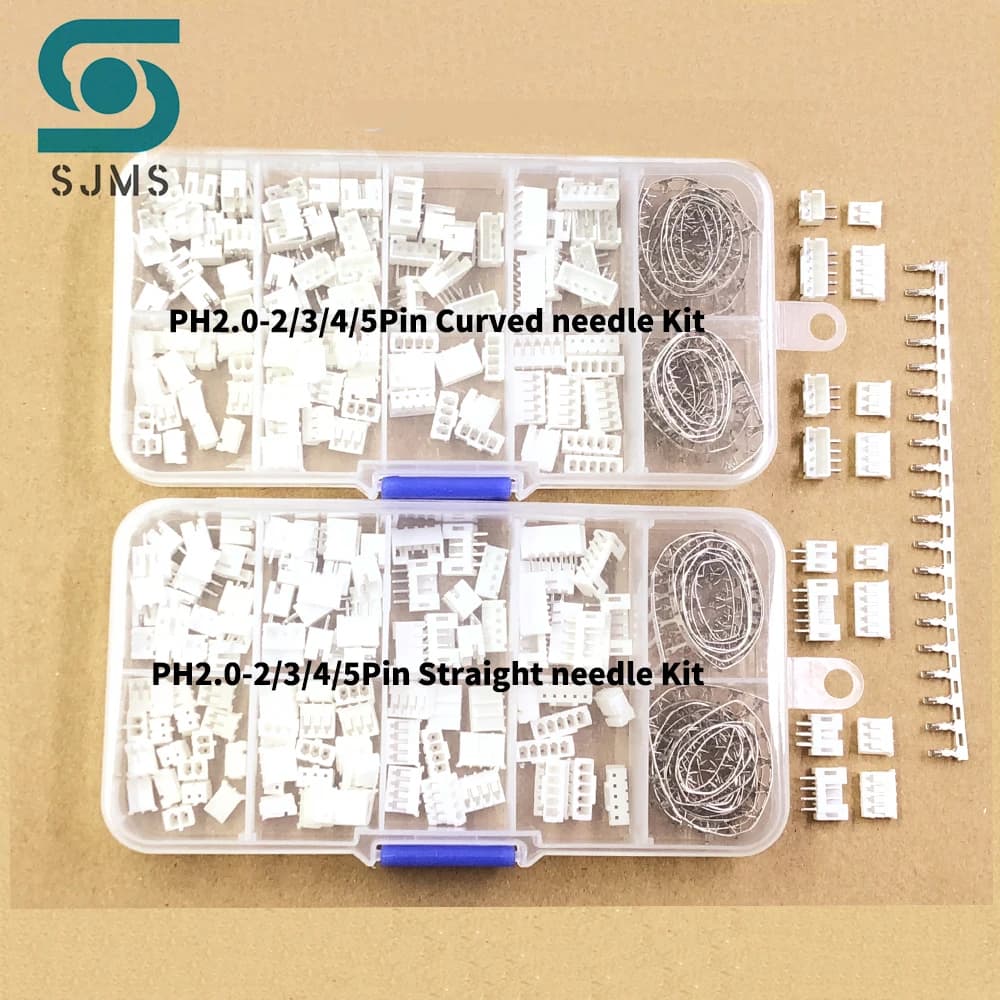 230/320 pièces PH2.0 2p 3p 4p 5 broches 2.0mm Kit de bornes de pas/boîtier/en-tête de broche connecteur JST adaptateur de fil Kits PH