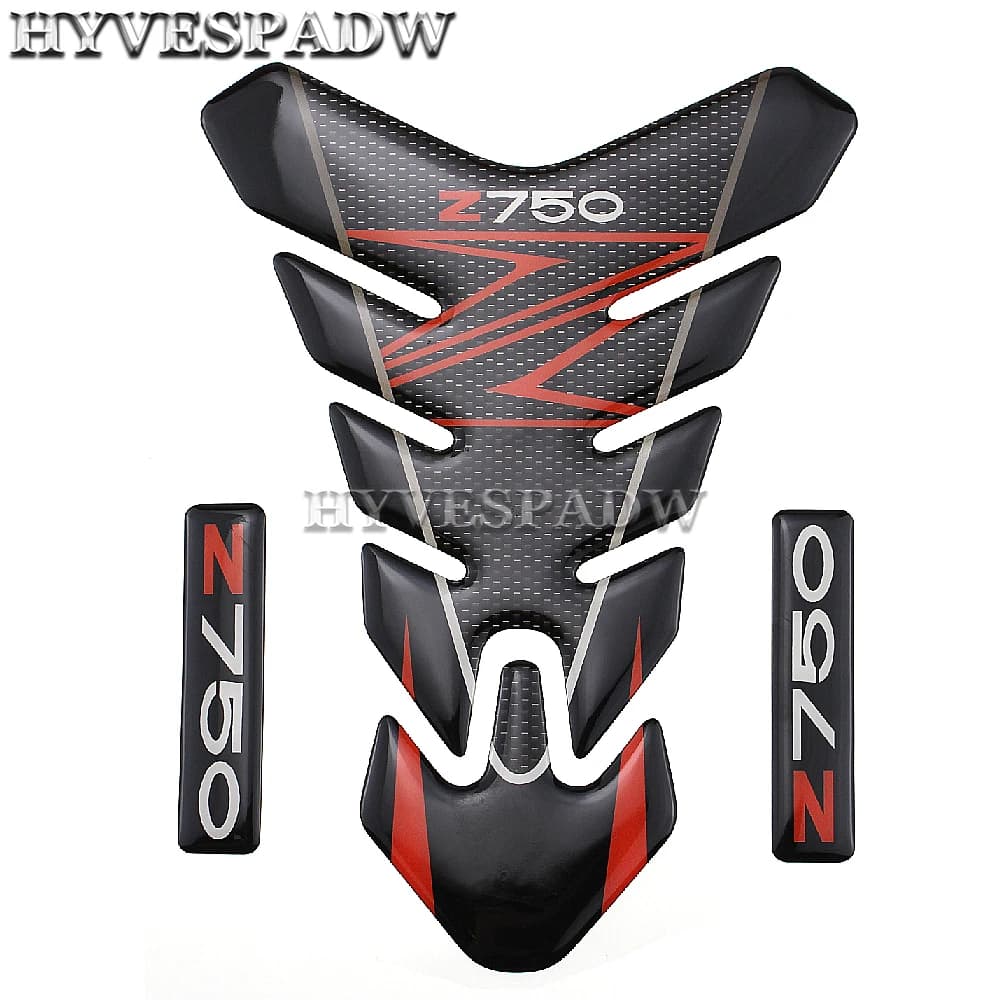 Autocollant autocollant 3D pour Kawasaki Z750 Z 750, capuchon de Protection avec emblème pour réservoir, accessoires de moto