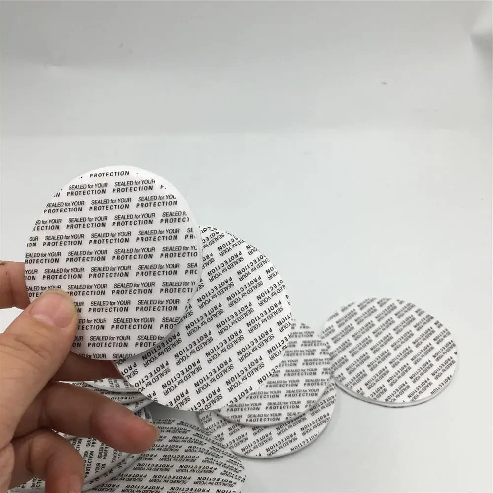 200PCS 500PCS 1000PCS 42MM 47MM 49MM Autocollants d'étanchéité autocollants, pour l'enduit des bouteilles en verre et en plastique afin d'éviter les fuites