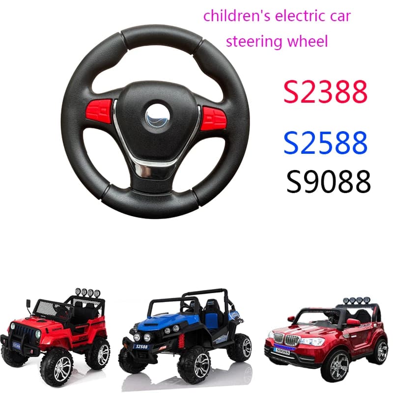 Volant de voiture électrique pour enfants, volant de voiture électrique réglable pour bébé, S2388, S2588, S9088