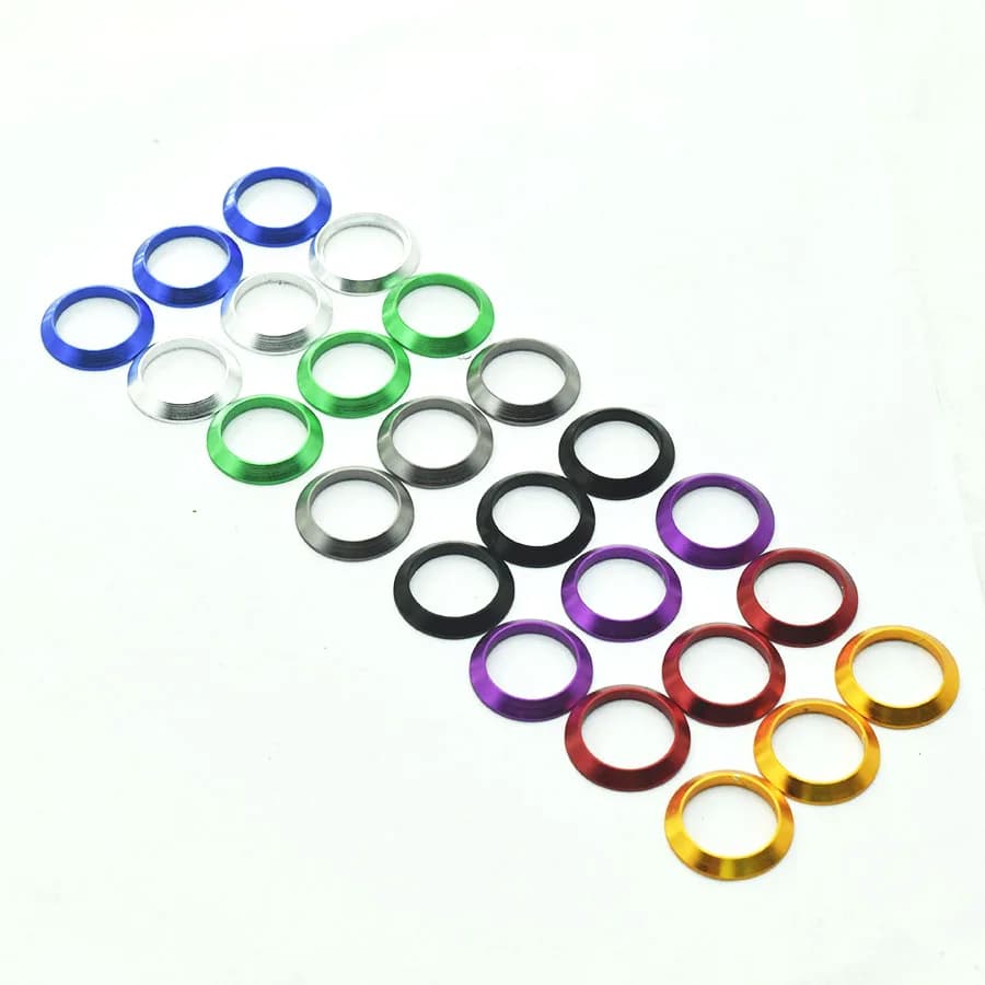 Anneau décoratif de finition pour canne à pêche, composant de réparation en aluminium pour canne à pêche DIY, tailles assorties, pour enroulement et contrôle