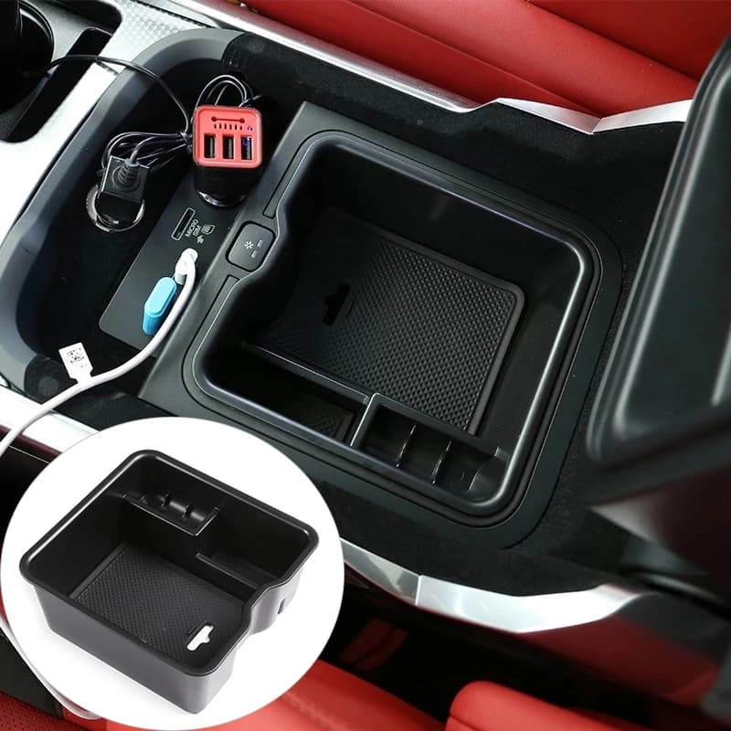 Boîte de rangement pour accoudoir Central de voiture, plateau organisateur de Console centrale pour Land Rover Range Rover Sport Vogue 2013-21 (avec réfrigérateur)