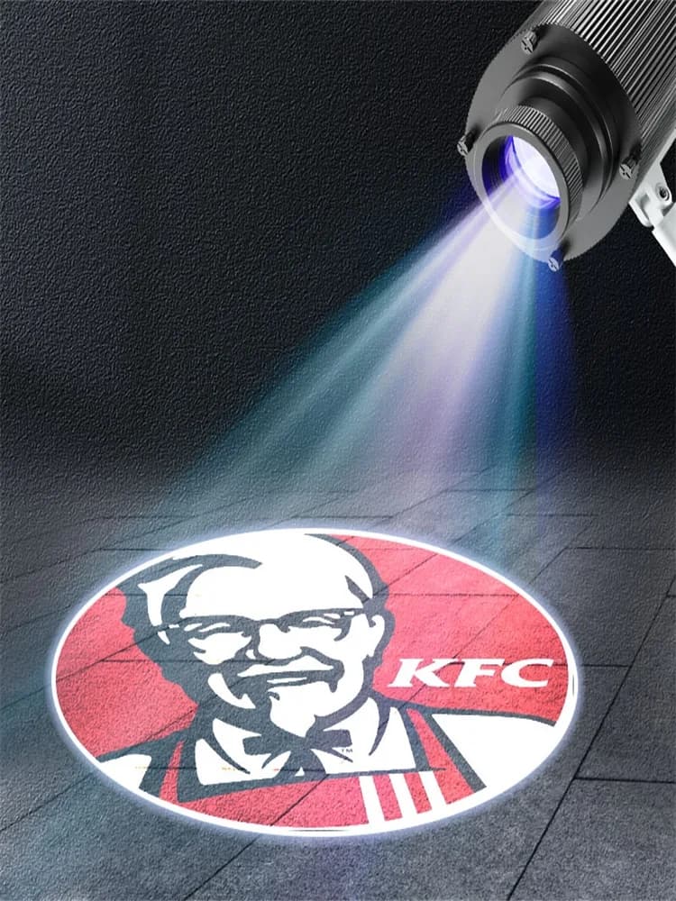Projecteur LED Gobo à Image Personnalisée avec Rotateur - Lumière Publicitaire Extérieure pour Centres Commerciaux et Magasins
