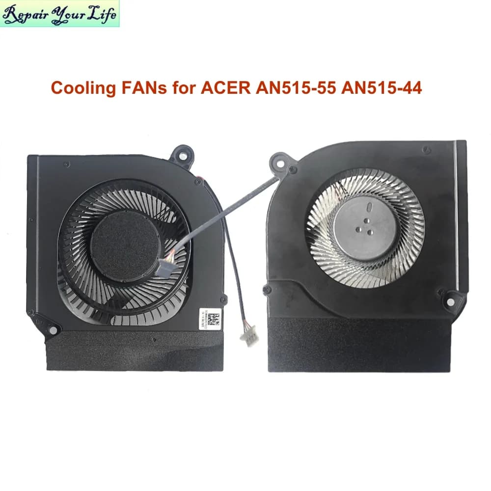 Ventilateurs de refroidissement CPU/GPU pour ordinateur portable Acer Nitro 5 AN515-55 AN515-44 AN517-52, refroidisseur DC28000QDF0 5V 4 broches
