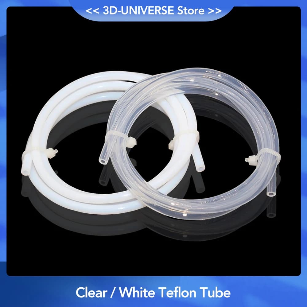 Imprimante 3D importée, 1 mètre, Tube PFA PTFE clair/blanc, tuyau j-head Hotend RepRap Rostock, extrudeuse Bowden 2x3 2x4 3x4 4x6