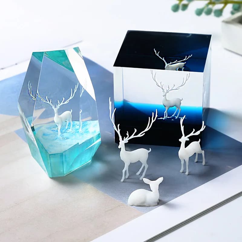 SNASAN-Mini matériau de remplissage en résine bricolage, moules en cristal, 3D Micro fzLandscape, élection de bijoux, FigAuckland, bijoux exécutifs, 6 pièces