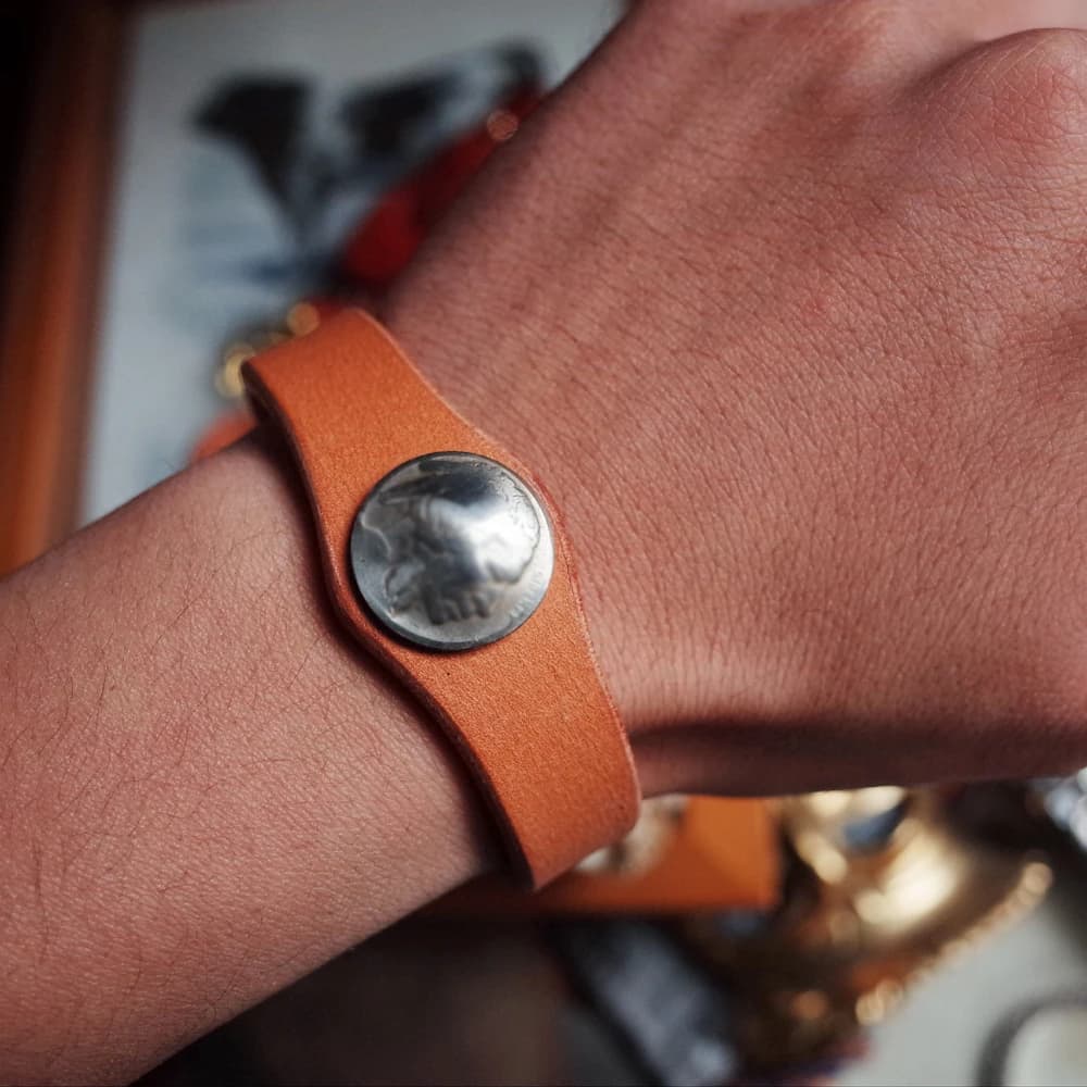 Couteau de découpe et poinçon creux en métal pour artisanat du cuir DIY, pour bracelets à pièces