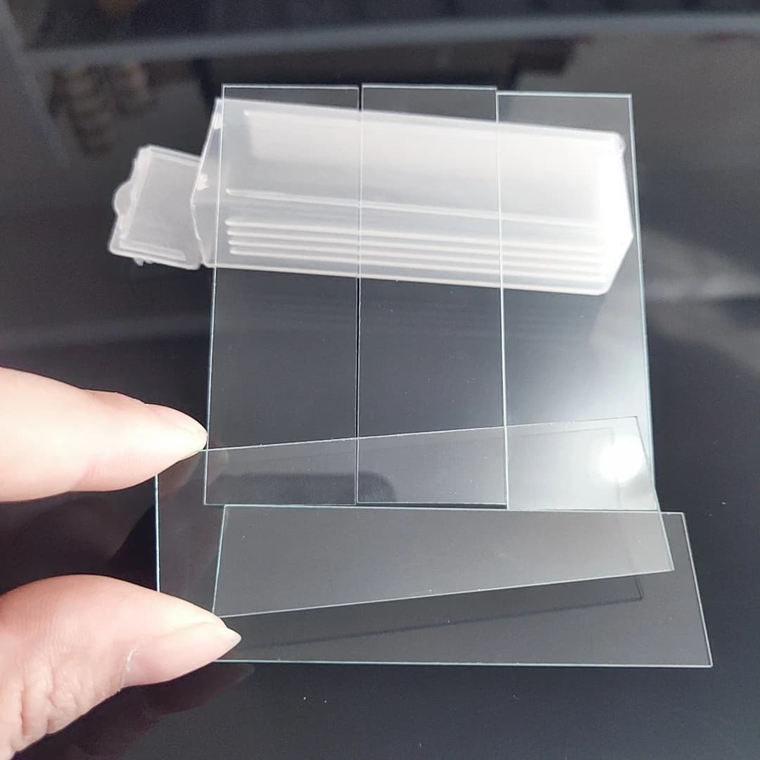 5 pièces de lames de microscope en verre concaves, réutilisables, 25,4 × 76,2 mm, 1 × 3 pouces, lames vierges pour laboratoire et enseignement.