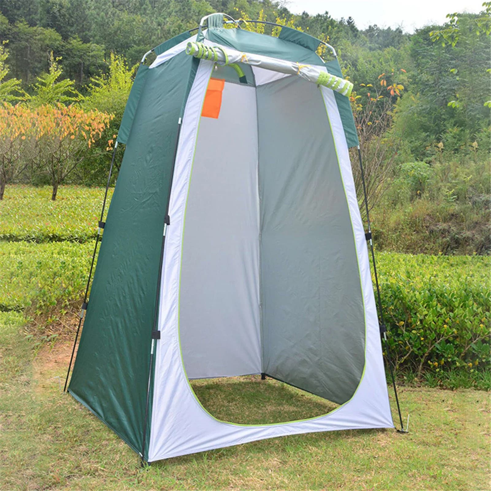 Tente de toilette Pop Up automatique portable avec fonction UV, douche de confidentialité, camping en plein air, randonnée, photographie en élasthanne