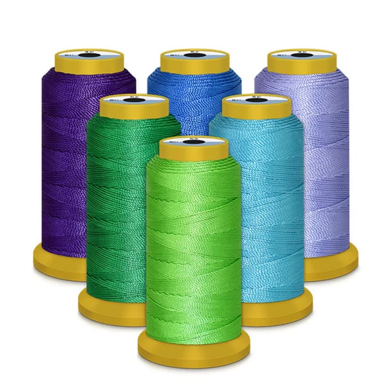 0.2 0.5 0.7 0.8 1MM/rouleau fil à coudre en Polyester haute vitesse fil à broder bricolage fil de perles bijoux cordon chaîne pour l'artisanat