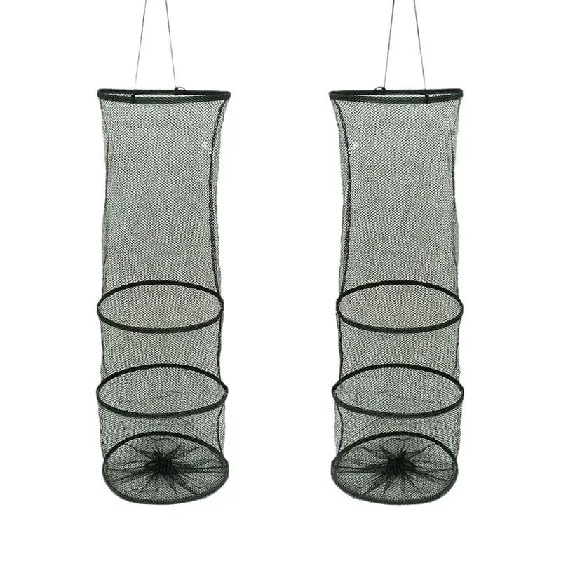 Mir de pêche pliable à 3 couches, filet à tremper, pour garder le poisson vivant dans l'eau, accessoire