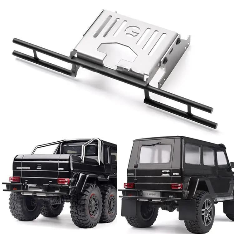 Pare-chocs arrière anti-collision en métal pour Trax TRtage G500 / TRX-6 G63, pare-chocs arrière tout-terrain avec plaque inférieure de protection