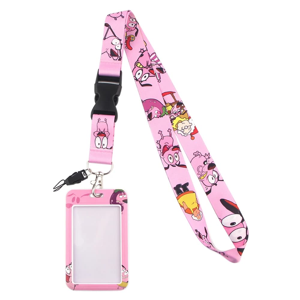 LX526 Anime Fuuny chien carte couverture lanière cou sangle corde pour téléphone portable carte d'identité porte-Badge avec porte-clés porte-clés