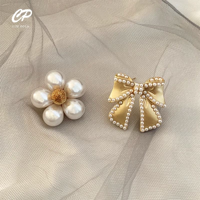 Mignon perle arc broche petit pull exquis perle décoration broches broche pour femme de mariage
