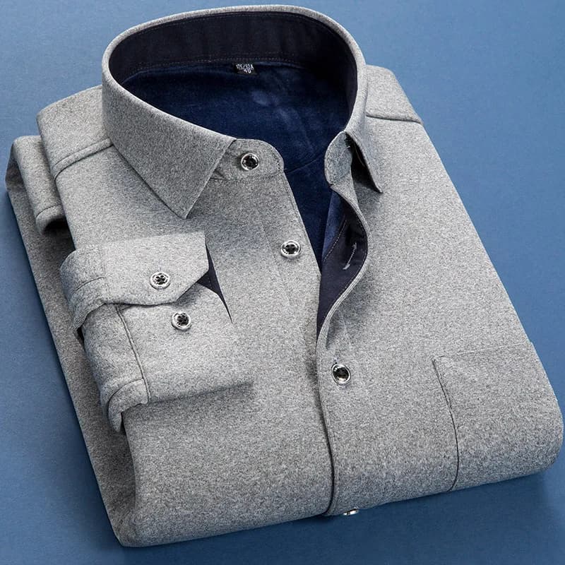 Chemise chaude en polaire pour homme, automne-hiver, tailles M-6XL, modèle 2026, chemise unie à manches longues, style professionnel, grande taille, chemise épaisse et chaude à carreaux