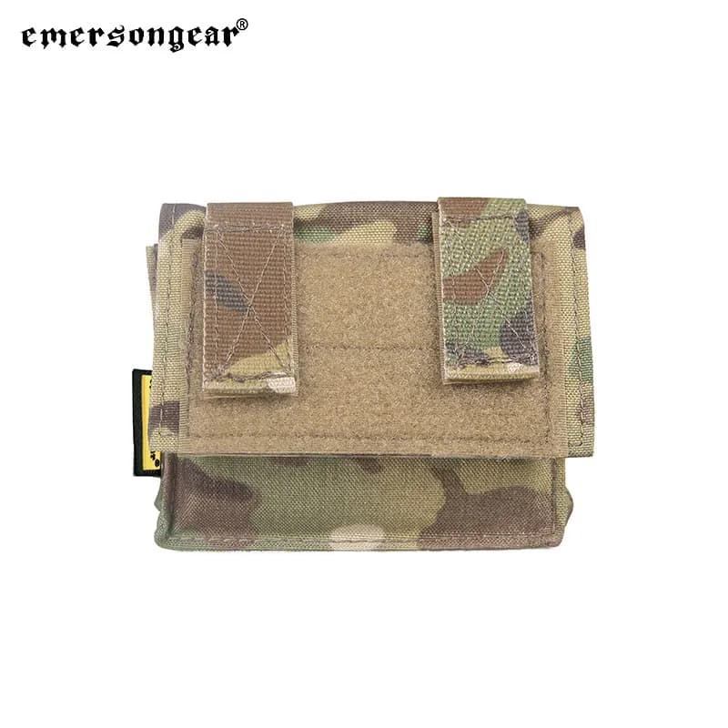 Housse de casque Emersongear, pochette arrière amovible, sac de contrepoids, pochette d'accessoires pour batterie, nylon EM9339