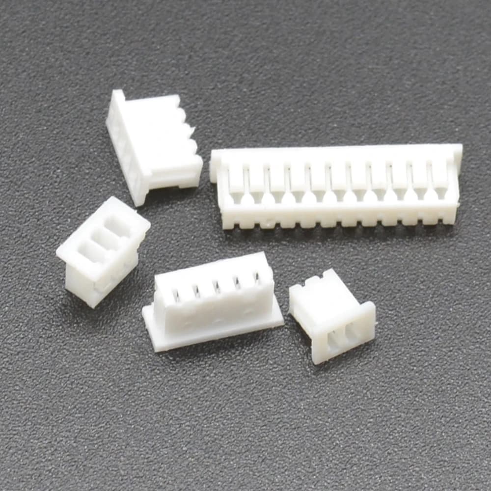 JST-Connecteurs Femelles de Boîtier en Plastique, Pas de 1.25mm, 2P/3P/4P/5P/6P/7P/8P/9P/10P, 1.25mm, 50 Pièces/Lot connecteur