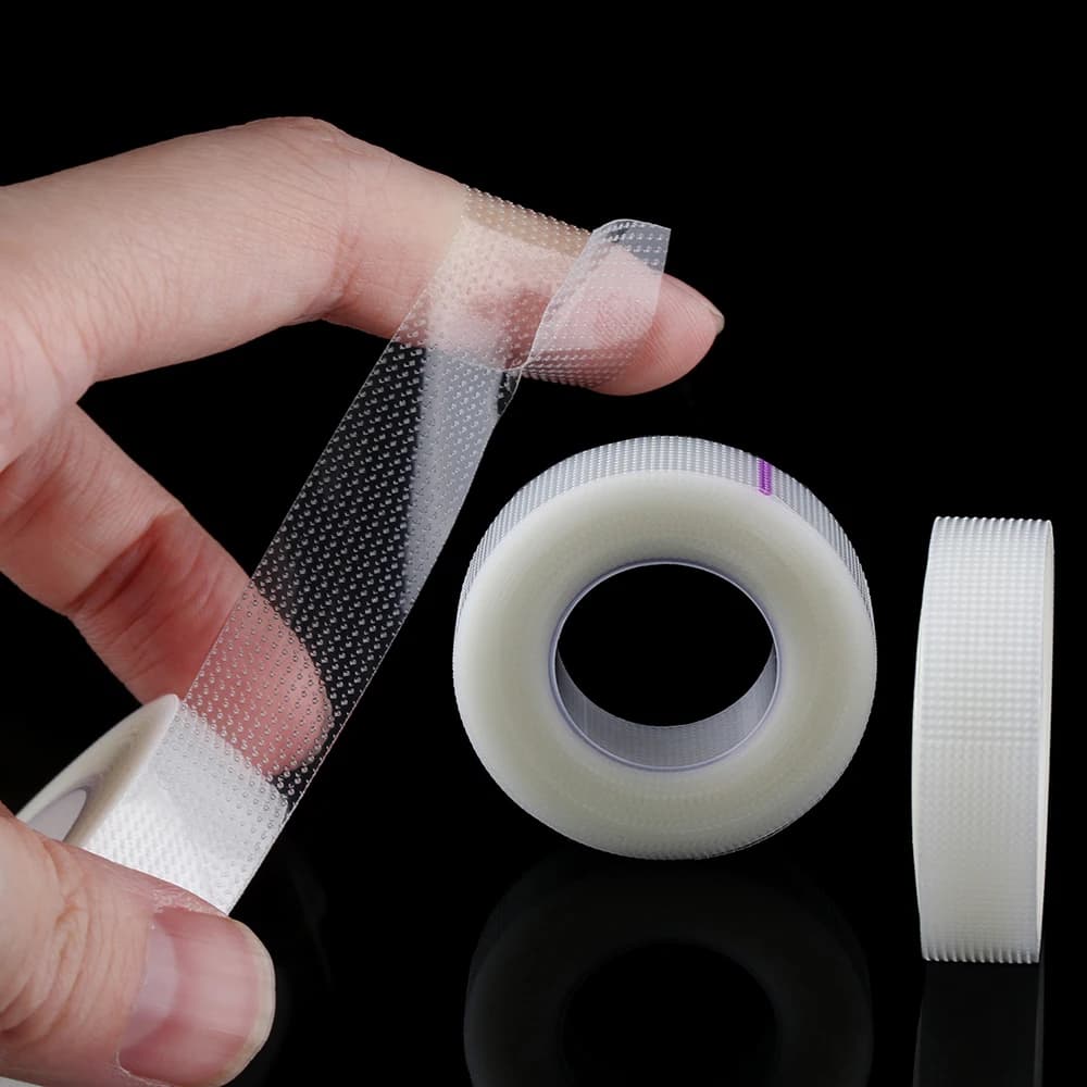 1 rouleau professionnel PE/Non-tissé bande de cils respirant Anti-allergie sous le coussinet oculaire ruban micropore ruban d'extension de cils