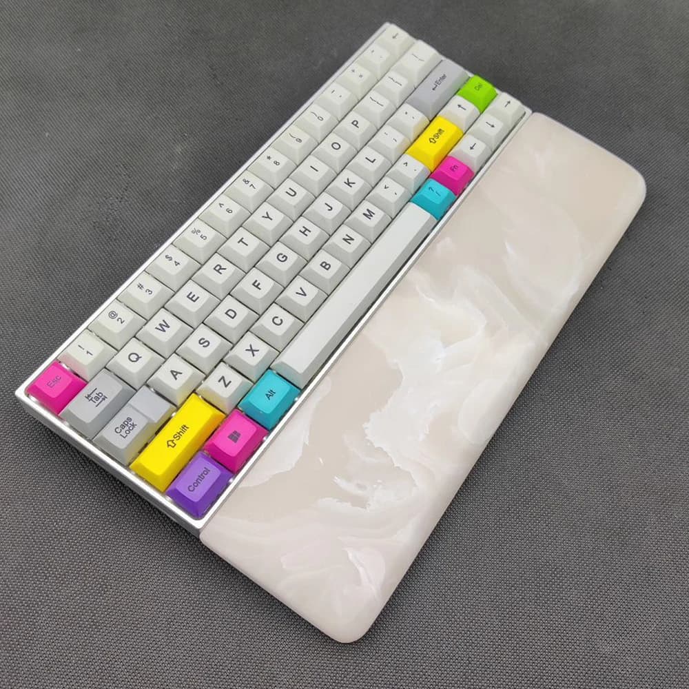 Symphonie – repose-poignet en résine pour clavier mécanique, taille personnalisée, fait à la main, plateaux pour clavier Cool et lisses