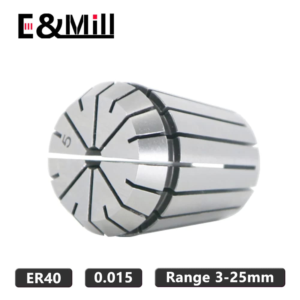 Mandrin à pince ER ER40 3 ~ 26mm, précision 0.015 pour porte-outil de fraisage CNC, Machine à graver, tour, mandrin à ressort, écrou ER40, 1 pièces