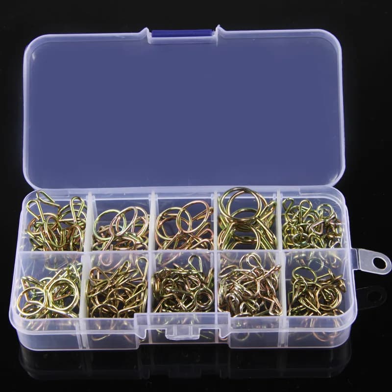 126 pièces de colliers de serrage à ressort zingués de 5 mm à 14 mm pour tuyaux, conduites de carburant, bateaux et motos