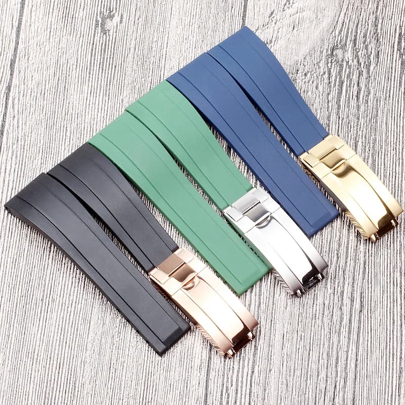 Bracelet de montre en caoutchouc pour homme, bracelet en acier inoxydable, bracelet de 20mm, convient pour Py Rolex Submariner OYcottages FLEX DayRequigstuff Yacht Master