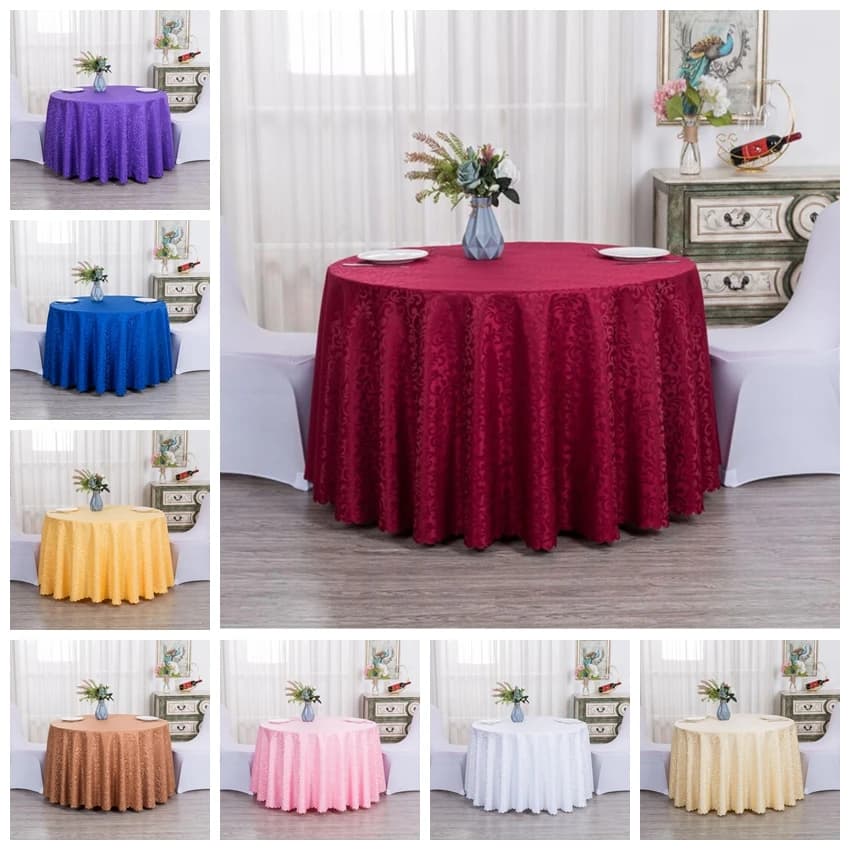 Couverture de nappe de mariage avec motif de luxe jacquard, salle à manger d'hôtel, décoration de fête d'anniversaire, design de belle apparence, durable