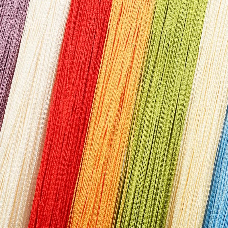 Rideaux multicolores en option, ligne de fil 100CM X 200CM, pour porte de salon, panneau de fenêtre murale, rideau à pampilles, nouveauté 2021