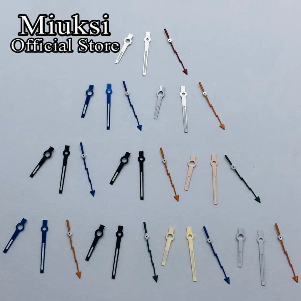 Miuksi – aiguilles lumineuses vertes pour montre, mouvement NH35 NH36 ETA2824 2836 Miyota8205 8215 821A Mingzhu DG2813 3804