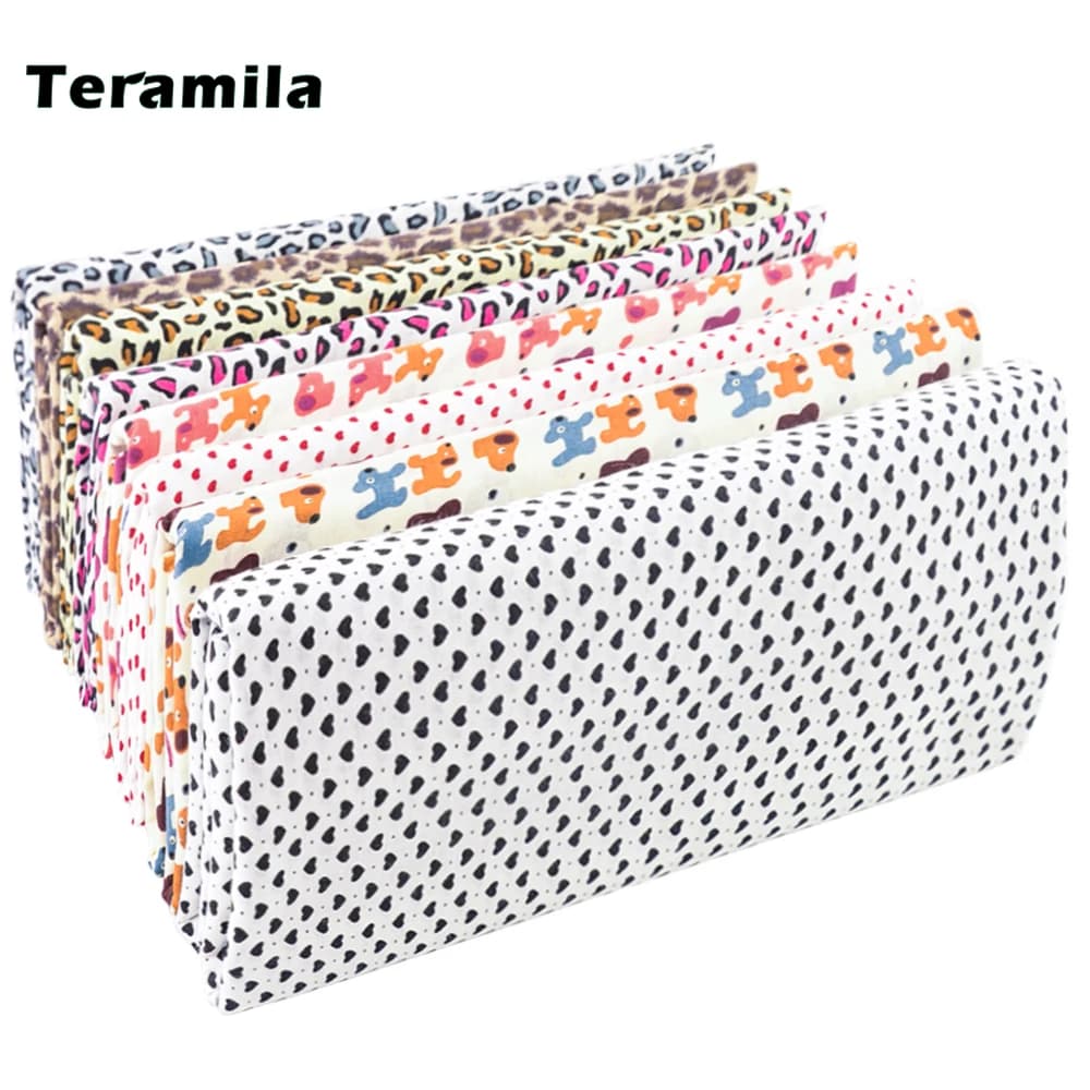 Teramila charmant léopard Floral plaine 100% coton imprimé Patchwork tissu dessins tissu pour coudre artisanat fait à la main couture
